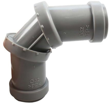 Pipe Extension Connector 40mm Universal Joint PVC Sink Adapter Drain Waste Trap Pipe Extension Connector Fit for Kitchen Sinks, Baths