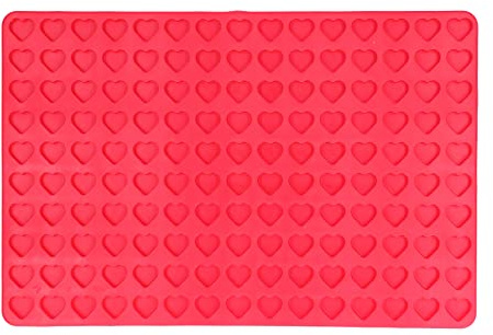 Molde de galletas para perros silicona non stick mini amor bocadillo en forma de corazón que hace moldeo para pastel de chocolate pudín