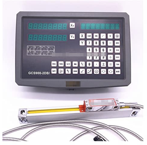 GCS900-2DB 2 Axis Milling Lathe DRO Digital Readout And 2 Pieces 0-1000mm Linear Scale (Complete Set With Accessories)