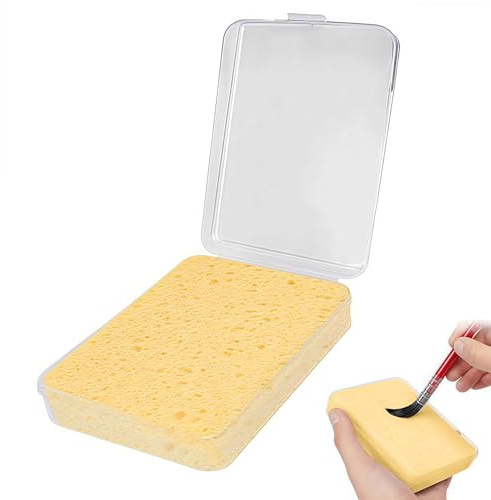 VYNZOR Esponja de Pintura Absorbente – Esponja de Espuma Reutilizable para Niños y Adultos, 10,5 × 8 × 2 cm, Ideal para Pintura, Acuarela, DIY y Proyectos Artísticos