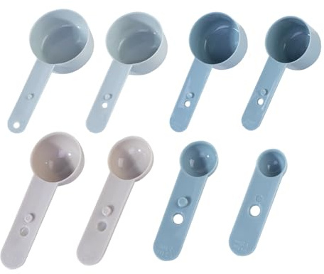 Set di misurini - 8 pezzi utensili da cucina con - cucchiaio a manico lungo per latte in polvere con, per condimenti, latte in polvere, cucina, cucina, casa, chef e appartamento