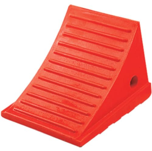 Checkers One Large Wheel Chock for 27-35 Tires, Heavy Duty Wheel Chocks for Semi Trucks, Utility, Tractor Trailer, 30k lb Load Capacity, Made in The USA, Polyurethane, UC1700