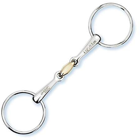 Stübben Gebiss 2220 Wassertrense/Unterlegtrense doppelt gebrochen - 12,0 cm - 14 mm - Sweet Copper Mittelstück