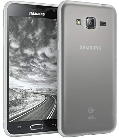 EAZY CASE Hülle kompatibel mit Samsung Galaxy J3 (2016) Schutzhülle Silikon, matt & Ultra dünn, Slimcover, Handyhülle, Hülle/Soft Case, Silikonhülle, Backcover, Transparent