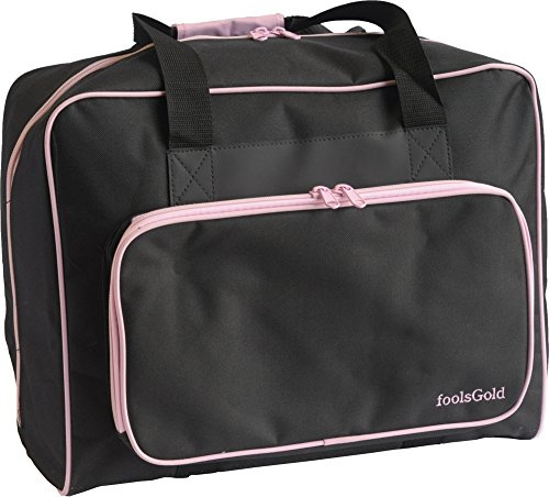 foolsGold Pro con imbottitura spessa macchina da cucire sacchetto Custodia - Nero/Rosa