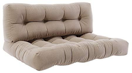 Vicco Pallet cushion set Flocken, Sand, 120 x 80 cm 2 parts