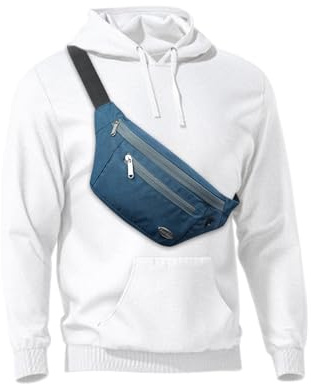 Entchin Gürteltasche für Damen und Herren, Crossbody-Gürteltasche mit 4 Reißverschlusstaschen, verstellbare Hüfttasche, eines der beliebtesten Reisegeschenke für Wandern, Reisen, Radfahren und