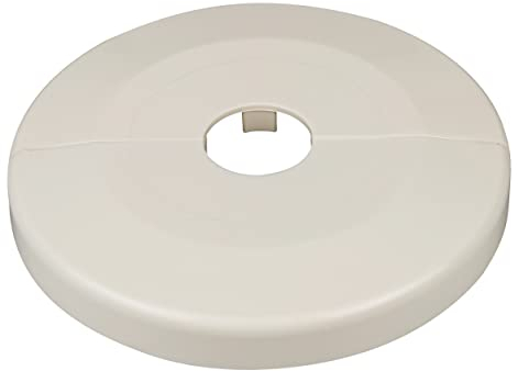 Lot de 2 rosaces pour tuyaux de chauffage, très grand diamètre extérieur 85mm, cache tuyau radiateur, rosace radiateur, cache tuyau plomberie, coffrage, robinetterie, ABS (16mm, blanc crème RAL 9001)