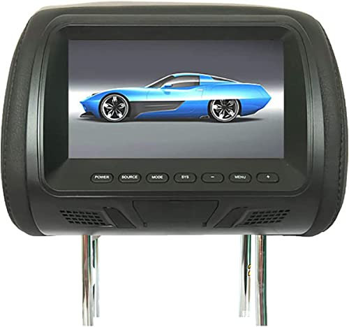 Lecteur DVD d'appui-tête de Voiture, Lecteur vidéo d'appui-tête de Voiture HD 7 Pouces avec Support d'appui-tête et Bluetooth, Moniteur d'appui-tête de Voiture Multifonctionnel pour vidéo, Jeux(