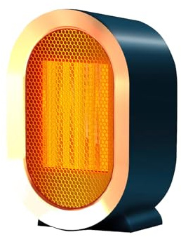 TRAVEANT Desk Heater, Portable PTC Ceramic Space Heater, 1200W High Output Fan for Bedroom, Office Desk, Indoor Use (‌Azure‌)