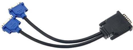 Homoyoyo Adattatore -vga Femmina Cavo Splitter Video Per Computer Colore Nero e Blu Compatibile Con Monitor Svga e Proiettori Materiale Resistente e Consente Connessione Doppia Schede