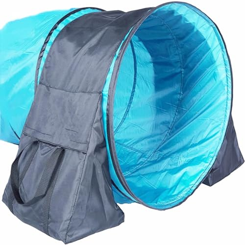 TCHAWk Sandsäcke Für Hundetunnel Für Agility-Training, Verstellbare Satteltasche Mit Griff Für Stabilen Hundetunnel, 600D Oxford Schwarz 66 * 40,6cm