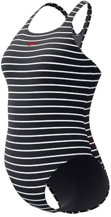 Speedo Dam uthållighet + tryckt medalist baddräkt, en del simdräkt, baddräkt (1-pack)