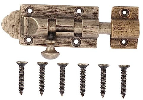OSALADI 2sätze Antiker Kupferfenster Und Türverschluss Retro Holzschlösser Für Sichere Montage Mittlere Bronze Einfache Installation Langlebig Und Stabil