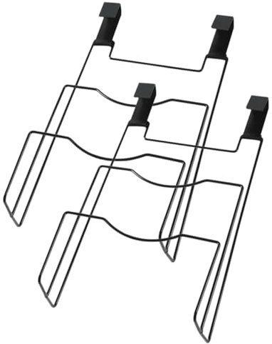 SOESFOUFU 2pcs Pot Lid Rack Pan Lid Holder Kitchen Cabinet Door Hanging Storage Rack Cutting Board Holder Pot Organizer for Kitchen Organisation
