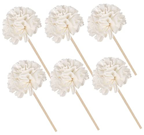 HAMPPLIES 6piezas Varillas Difusoras De De Ratán Natural para Aceites De Diseño Floral para Decoración del y Aromaterapia Habitaciones y De Relax