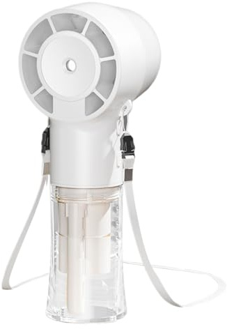 Générique Ventilateur - Ventilateur de Brumisation Ultra Silencieux Douze Mille Tours par Minute | Ventilateur USB Rechargeable 1200mAh Silencieux Rafraîchissant pour Plage Randonnée Golf