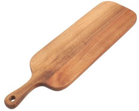 VALICLUD Tagliere in Legno Manico 41x12x1,5 Cm Tagliere Lungo Di Legno Massello Per Cucina Compatto e Leggero Per Eventi All'aperto
