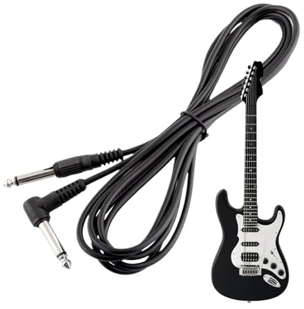 Generico Kablar för musikinstrument, 3 M Bullerreducerande Jack | 6,35 MM Gitarr Och Förstärkarkabel | för Bashögtalare Batteri Scen Studio-Delar DJ Aux