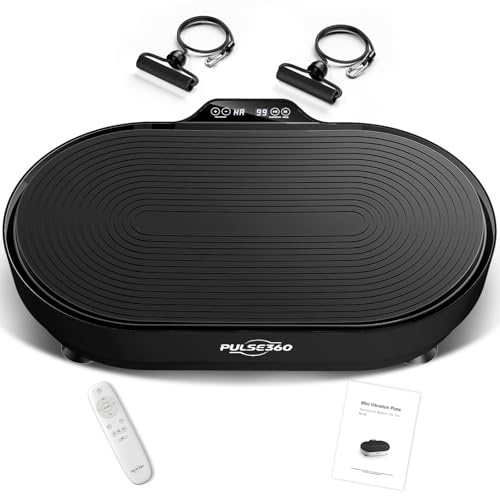 Plateforme Vibrante Musculaire 200W Plaque Vibrante pour Drainage Lymphatique 300KG avec 9 Programmes Prédéfinis et 99 Vitesses Plateform Vibrant Corporelles pour Amincissement