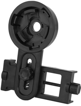 SEWACC Smartphone Telescope Camera Adapter Mount for Binocular Monocular Spotting Scope Lens Holder Compatible with Phones Easy-align Photography Bracket in Black