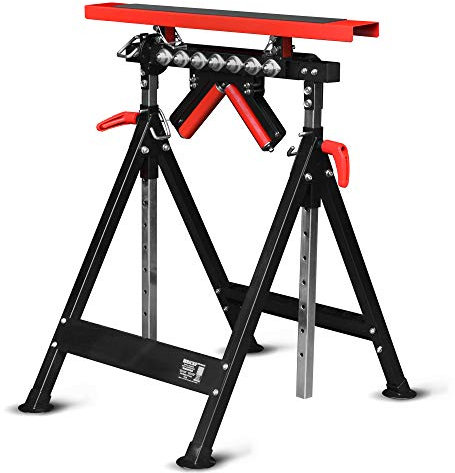 Tréteau télescopique à rouleaux