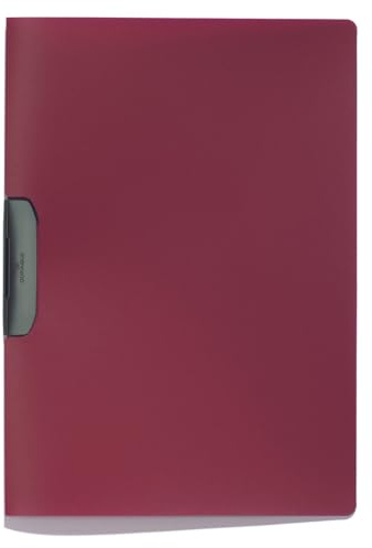 Durable 229531 Duraswing Präsentationsmappe, A4, 30 Blatt, Polypropylen, blickdicht, Dunkelrot, 5 Stück