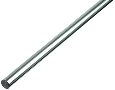 Alberts 488147 Rund stång | Naturligt aluminium | 1000 x 12 mm