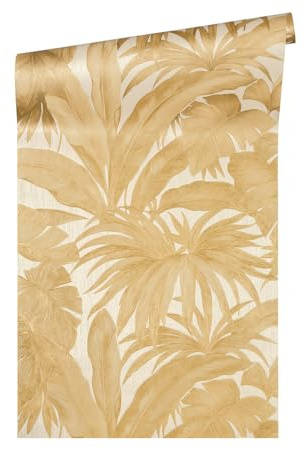Jungle Wallpaper Versace 2 Non-Woven Wallpaper 10.05 m x 0.70 m Gold Creme Made in Germany 962404 96240-4