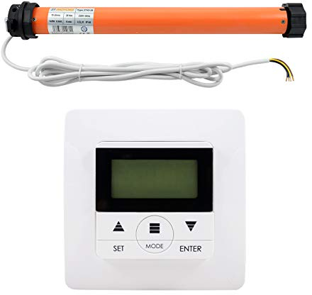 3T-MOTORS Rollladenmotor mit Zeitschaltuhr 3TimeTronic, 3T45-20 (Zugkraft 20 Nm/40 kg) für 60 mm 8kant Rollladenwelle (SW60), mit mechanischen Endschaltern, einfache Montage, Rollladenantrieb