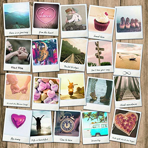 WeddingTree 52 Postkarten Hochzeit Vintage - Postkarten Set 10,5 x 14,7 cm - für 52 Wochen - kreatives Hochzeitsspiel Gästebuch Gastgeschenk