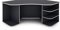 byLIVING Schreibtisch THANATOS/Gaming-Tisch in Anthrazit mit Kanten in Weiß/Eck-Schreibtisch mit viel Stauraum und XXL Tischplatte/Computer-Tisch/PC/Arbeits-Tisch / 198x76x85cm (BxHxT)
