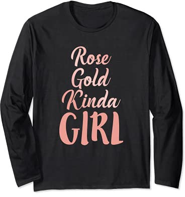 Rotgold Kinda Girl | Haarfarbe Trend-Geschenk Langarmshirt