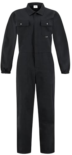 BWOLF ANAX Arbeitsoverall Herren Overall Herren Arbeitskleidung 100% Baumwolle Arbeitsoveralls mit 5 Taschen
