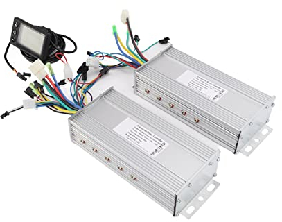 SPYMINNPOO Motor Brushless Controller Kit, 36V 48V 1000W Dual Drive Motor Brushless Controller LCD Display Farbbildschirm Kit für Elektrofahrrad Scooter