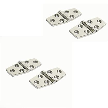Scharniere, verdecktes Scharnier, schweres T-Scharnier, Türscharniere, 4 Stück Schiffstürscharniere Edelstahl 304, Haushaltszubehör 76 * 38 * 4 mm