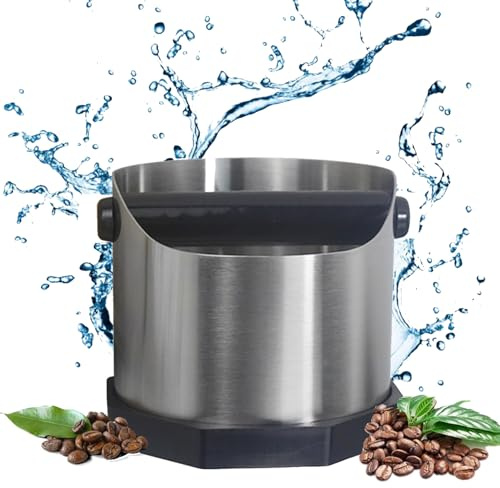 Boîte à Marc De Café, Boîte à Frapper Pour Marc De Café, Boite à Café Knock Box, Pot Marc De Café Coffee, Acier Inoxydable, Adapté Aux Cafés, Restaurants Occidentaux, Bars, Cuisines (Acier inoxydable)