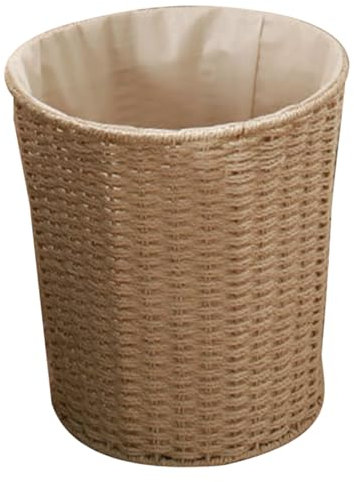 WATIIFUFU Poubelle Rotin Tressée Multifonctionnelle Résistante Pour Cuisine Salon Et Chambre Panier Rangement Écologique Et Capacité Pour Déchets Et Stockage Divers
