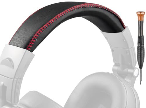 SOULWIT Archetto in Pelle Proteica per Oneodio Pro-10/Pro-30/Pro-50/Studio Monitor & Mixing DJ/A71/A70/Studio Wireless C/Studio Pro-C Y80B Cuffie, Ricambio Cuffie Fascia Copri Archetto Headband - Nero