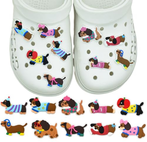 HQRKOTM 10 Stück Anstecker für Crocs, Crocs-Zubehör für Mädchen, Frauen, Jungen, Erwachsene, Geburtstagsparty-Geschenk