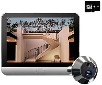 VEKELETE 2025 Mini Peephole Camera Tuya Smart 130 Wide 3MP Hot Viewer Door Eye Camera Video Peephole For The Door(Tuya Camera 32G)