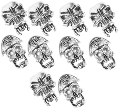 iplusmile Accesorios Cabello Trenzas Joyas Trenzadas 10 Piezas Tamaño Mediano Estilo Vintage Para Hombres y Mujeres Decoración De Rastas y Barba