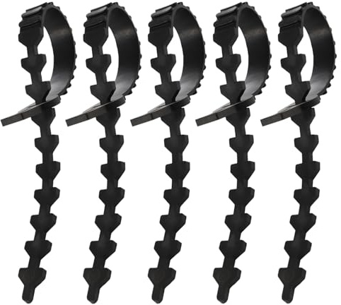 Housoutil Correas de Goma Reutilizables para Sujetar Árboles Frutales 5 Piezas de 45X2X05 CM Ataduras Ajustables Ecológicas para Ramas y Enredaderas Jardín