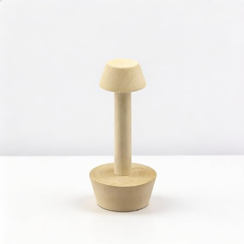 Wooden Double-Sided Tart Tamper, Pastry Dough Press Tool for Egg Tart Pan & Pie Baking Mold, Durable Baking Accessory for Home Bakers
