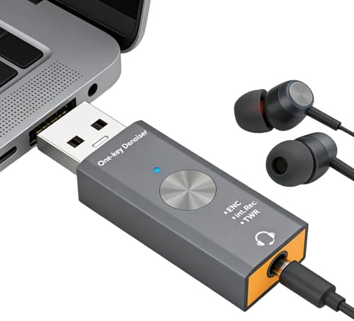 Tarjeta Sonido Externa Para PC Adaptador USB A 3.5mm Con Reducción De Ruido
