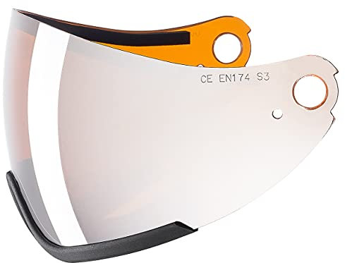 uvex hlmt 300 Visor Ersatzvisier - passend für uvex hlmt 300 Visor - verspiegelt - litemirror-Silver/Silver-lasergold lite - one Size