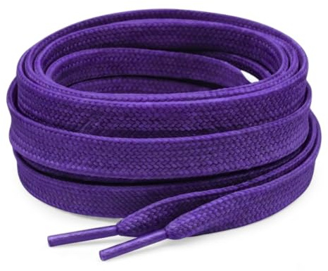 120 cm / 47 tum Purple Smart Laces Flat Trainer skosnören perfekta ersättningssnören för vuxna eller barn skosnören