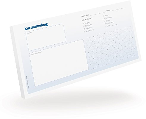 BIZSTIX® 5 Kurzmitteilungsblöcke je 50 Blatt, blau, gepunktet, 210 x 99 mm