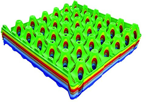 Shorefields Lot de 4 plateaux à œufs en plastique pour 30 œufs Rouge