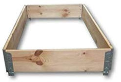 TP-Products - Set di 3 bordure per aiuola rialzata, impilabili, 120 x 80 cm, rialzo per pallet europeo